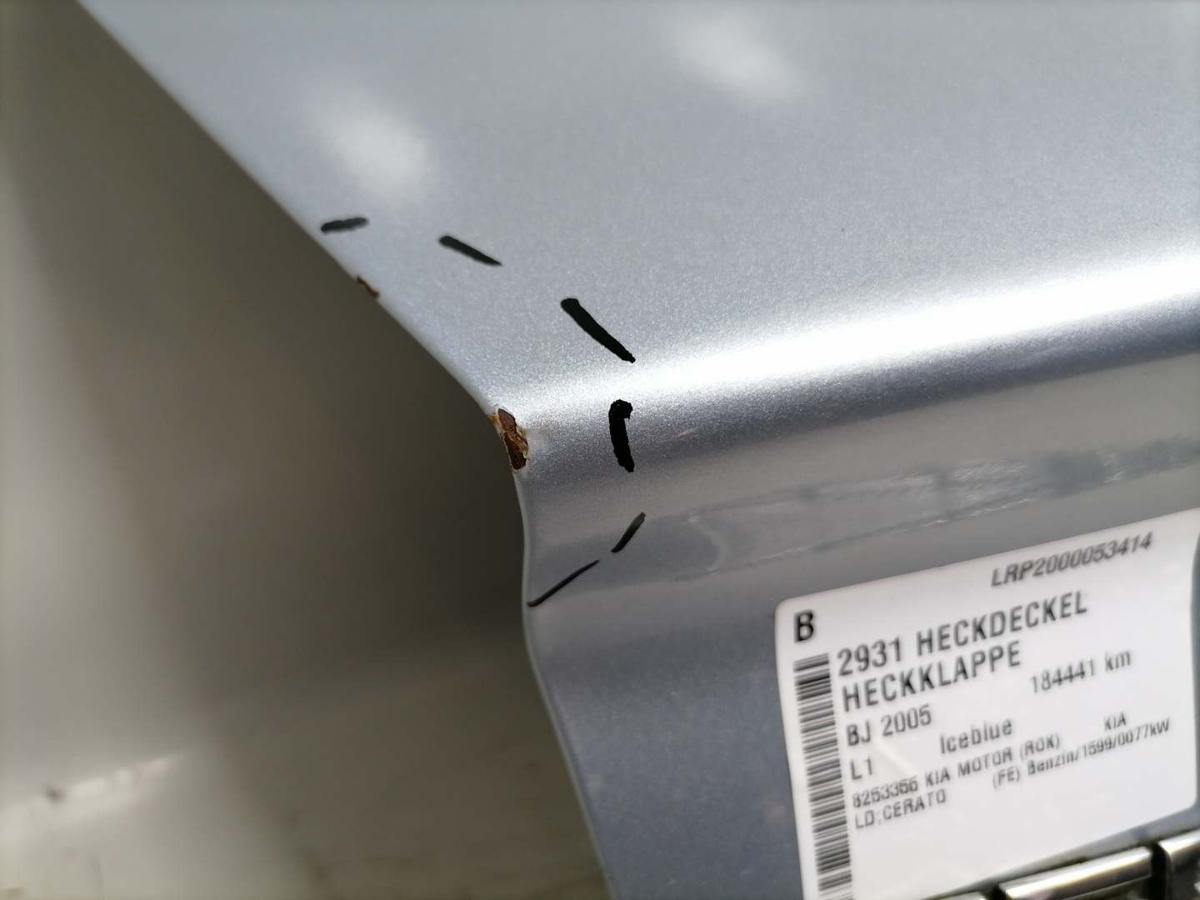 Kia Cerato FE original Heckdeckel Heckklappe L1 Ice Blue BJ05